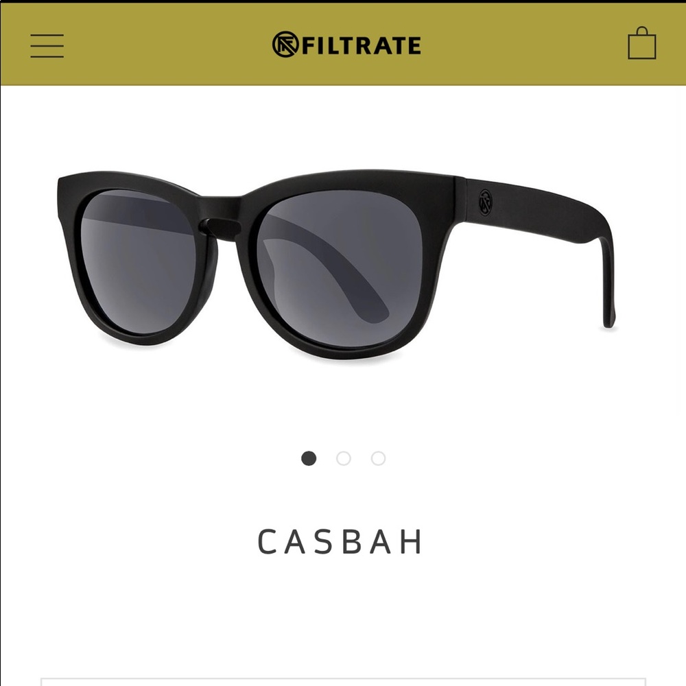 Filtrate Casbah Matte black w/ black lens